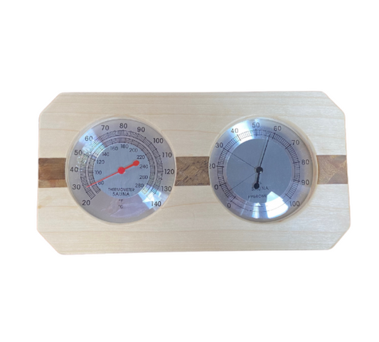Termómetro con higrometro para sauna